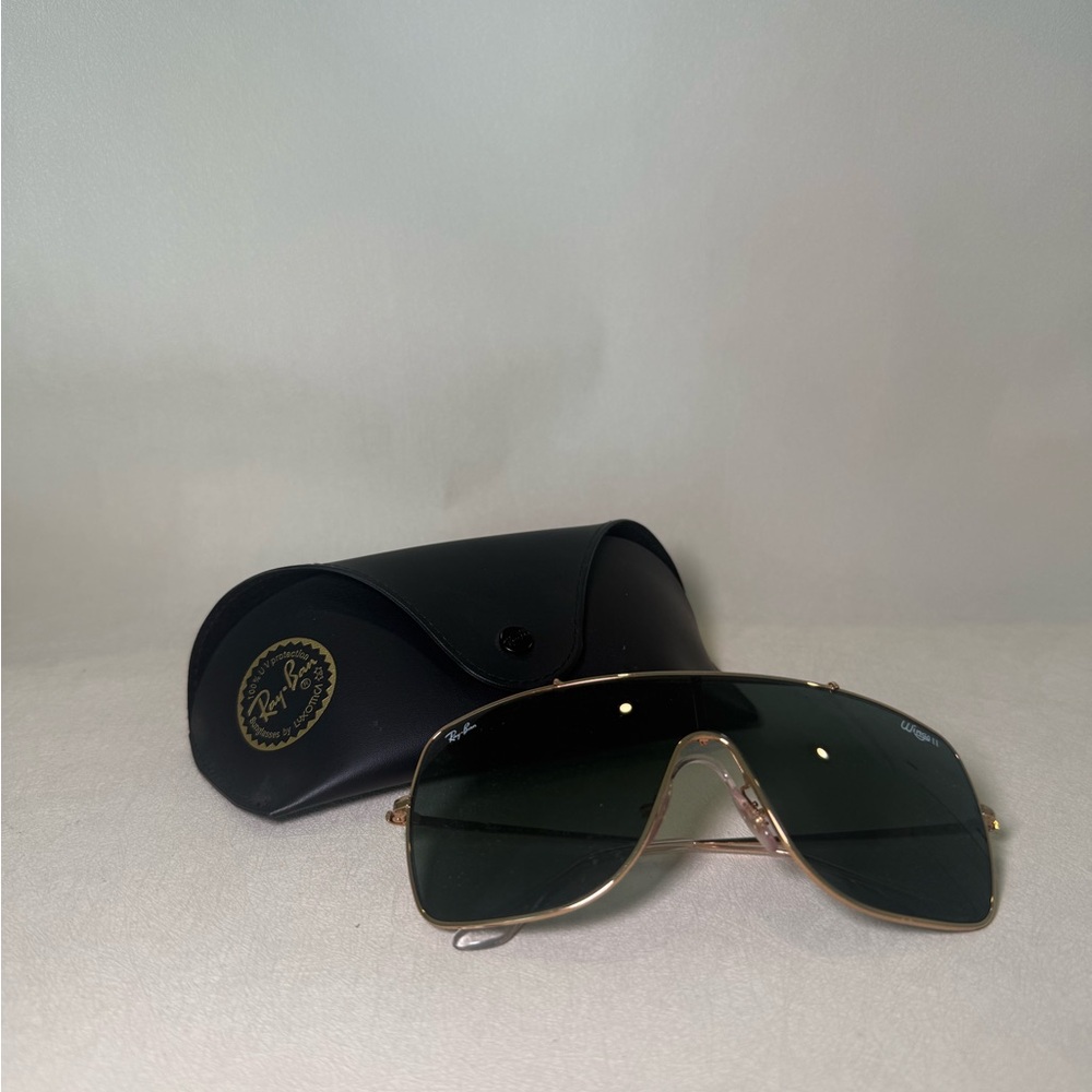 Ray-Ban Gold and Black Sunglasses